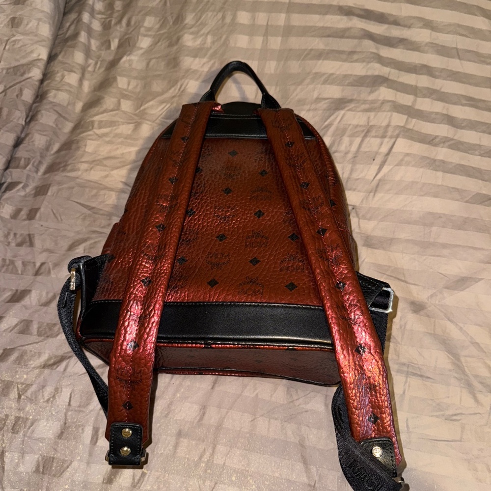 MCM RED BACKPACK ORIGINAL - image 2